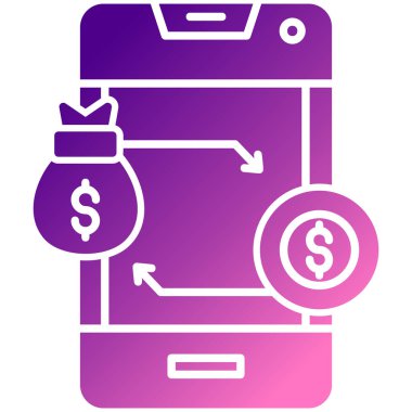 para çantası simgesi, vektör illüstrasyonu