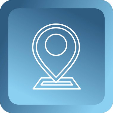 Beyaz arkaplanda mavi harita işaretçisi ve taksi simgesi izole edildi. konum belirleyici sembol. vektör illüstrasyonu