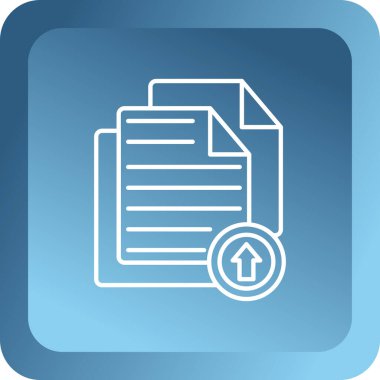 Belge. Web simgesi basit illüstrasyon