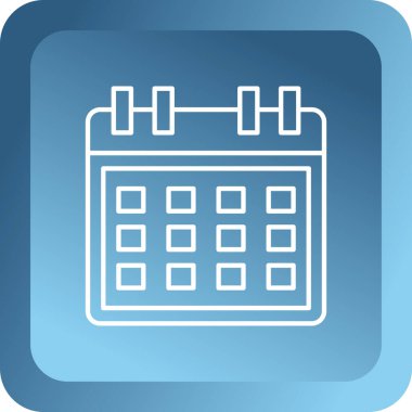 Takvim simgesi vektör illüstrasyonu