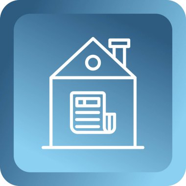 ev simgesi soyut arkaplanda izole edildi