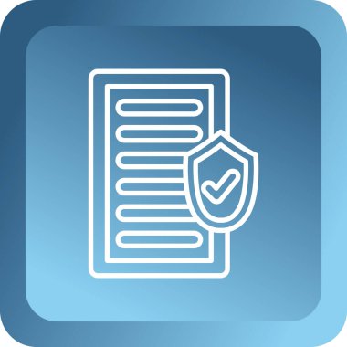 Kontrol listesi simgesinin vektör illüstrasyonu