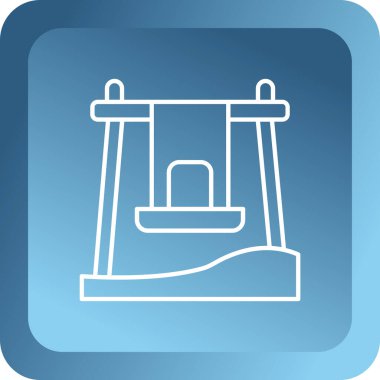 İspanya ikonunun uzun gölgeli beyaz çizgi bayrağı. Meksika bayrağı. Mavi kare düğme. vektör.