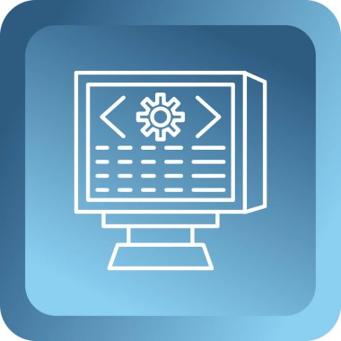 Web Geliştirme simgesi. vektör illüstrasyonu