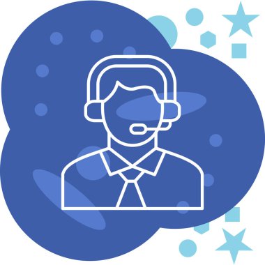 Maskeli bir adamın vektör çizimi