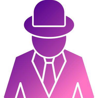 Şapka simgesi olan bir iş adamı.