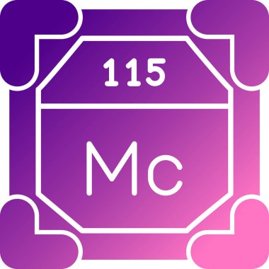 Modern kimyasal ikonun vektör illüstrasyonu