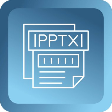 Dosya biçim simgesinin vektör illüstrasyonu