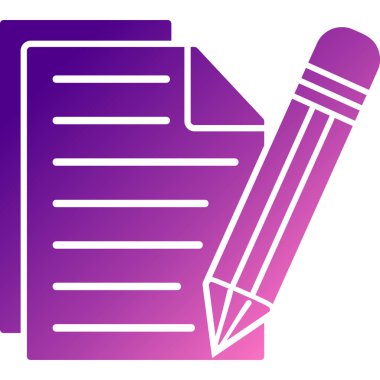 Kalem simgesi, vektör illüstrasyonu