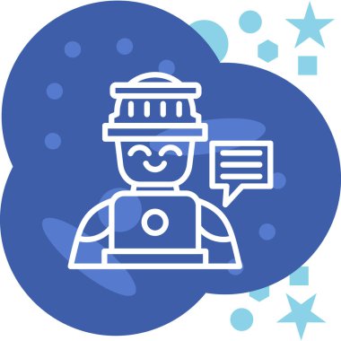 Şapka simgesi takmış bir adamın vektör çizimi