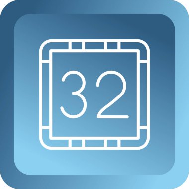 Takvim simgesinin vektör illüstrasyonu