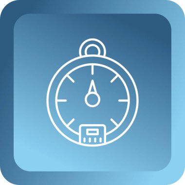 Alarm saat simgesi vektör illüstrasyonu