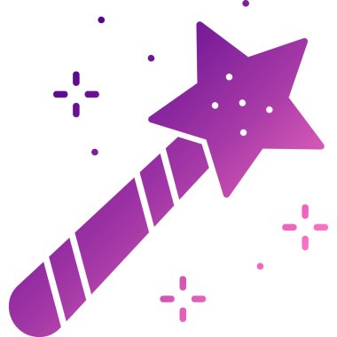 Şirin bir çizgi film yıldızının vektör çizimi