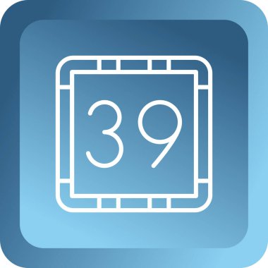 Takvim simgesinin vektör illüstrasyonu