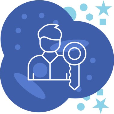 Pazarlama reklam simgesi - ana hatları - biçiminde