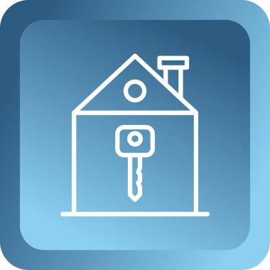 ev anahtar simge vektör çizim