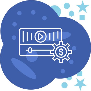 bulut hesaplama vektörü simgesi