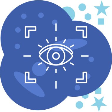 Modern bir simge tasarımının vektör illüstrasyonu