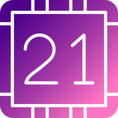 2 numara vektör simgesi