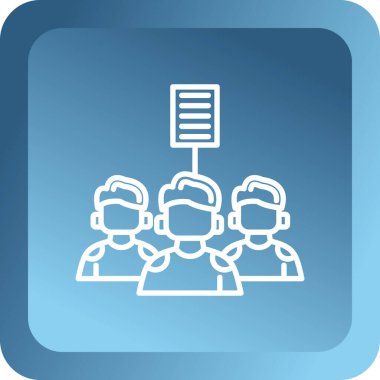 İş insanları simgesinin vektör illüstrasyonu