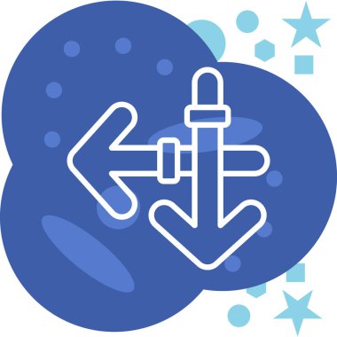 Bir geminin vektör çizimi