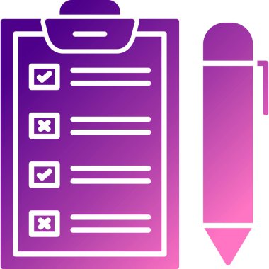 Simge vektör illüstrasyonunu listele