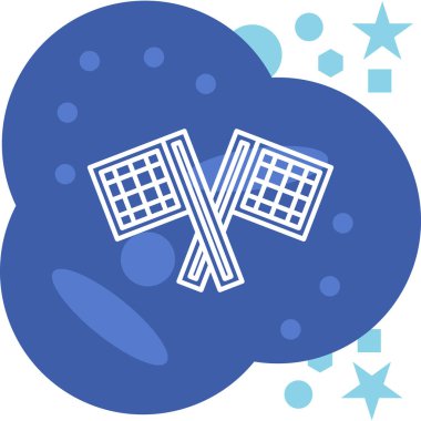 Uzun gölge vektör simgesinin gösterimi