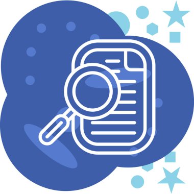 Arama simgesi vektör illüstrasyonu