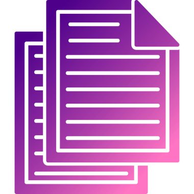 Belge simgesinin vektör illüstrasyonu