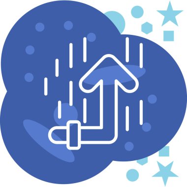 Bulut. Web simgesi basit illüstrasyon