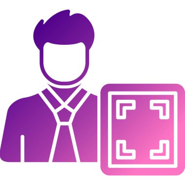 iş konsepti ikon vektör illüstrasyonu