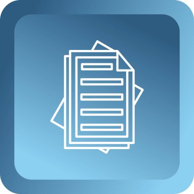 Belge. Ağ simgesi. resimleme