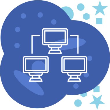 bulut hesaplama simgesi, vektör illüstrasyonu