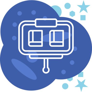 Bulut hesaplama teknolojisi simgesi - taslak biçimi