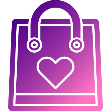 Kalp. Web simgesi basit illüstrasyon