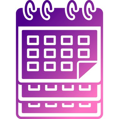 Takvim. Web simgesi basit tasarım