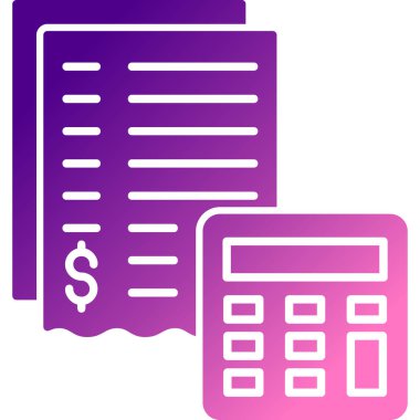 İş ve finans simgesinin vektör illüstrasyonu