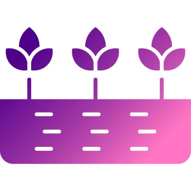 Beyaz arkaplanda izole edilmiş tencere simgesindeki renk çiçekleri. Tencerede bitki yetiştiriyorum. Saksı bitkisi işareti. Değişken rastgele dinamik şekiller. vektör illüstrasyonu