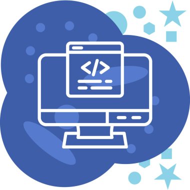 Web tasarım ikonu vektör illüstrasyonu