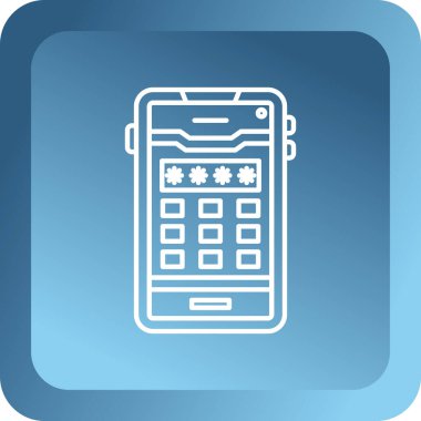 akıllı telefon simgesi vektör illüstrasyonu