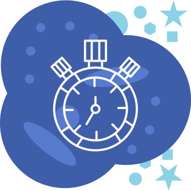 çalar saat simgesi, basit vektör çizim