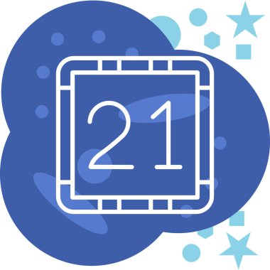 Takvim simgesi, vektör illüstrasyonu basit tasarım