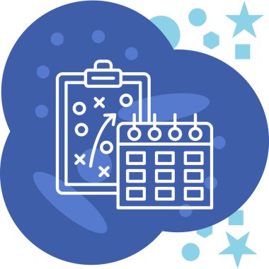 Takvim simgesi vektör illüstrasyonu