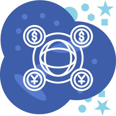 Dolar. Web simgesi basit tasarım