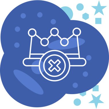 Bir yıldız simgesinin vektör illüstrasyonu