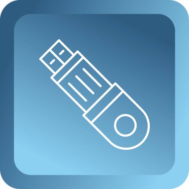 Tek izole edilmiş simgenin vektör illüstrasyonu