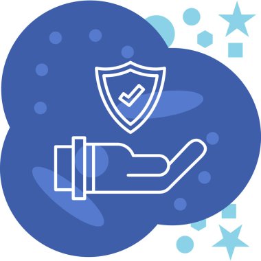 çizgi kalkan simgesi beyaz arkaplanda izole edildi. Gardiyan. vektör, güvenlik, koruma, gizlilik kavramı. Renkli taslak konsepti. vektör.