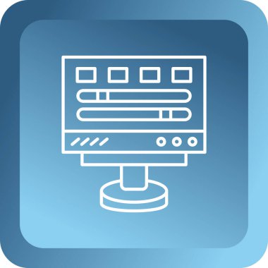 seo modern simgesinin vektör illüstrasyonu