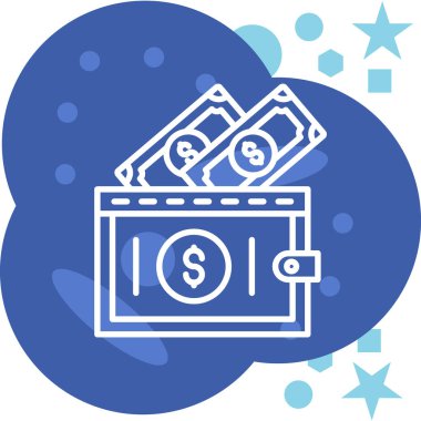 para çantası simgesi, vektör illüstrasyonu