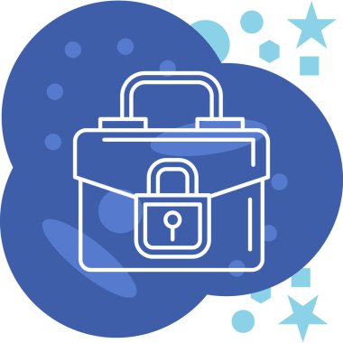 lock icon, vector illustration simple design